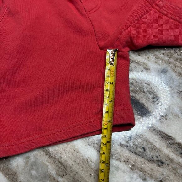 Boden, Red-Orange Shorts, Elastic Drawstring Waist, Contrast Stitching Boys 6Y - Picture 9 of 16